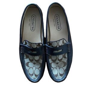 Coach men’s Neal brown leather driving loafers size 10.5.